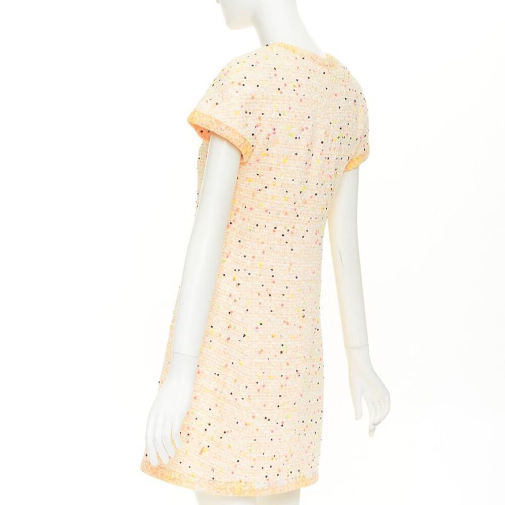 Chanel speckle tweed lace dress - Picture 6 of 9
